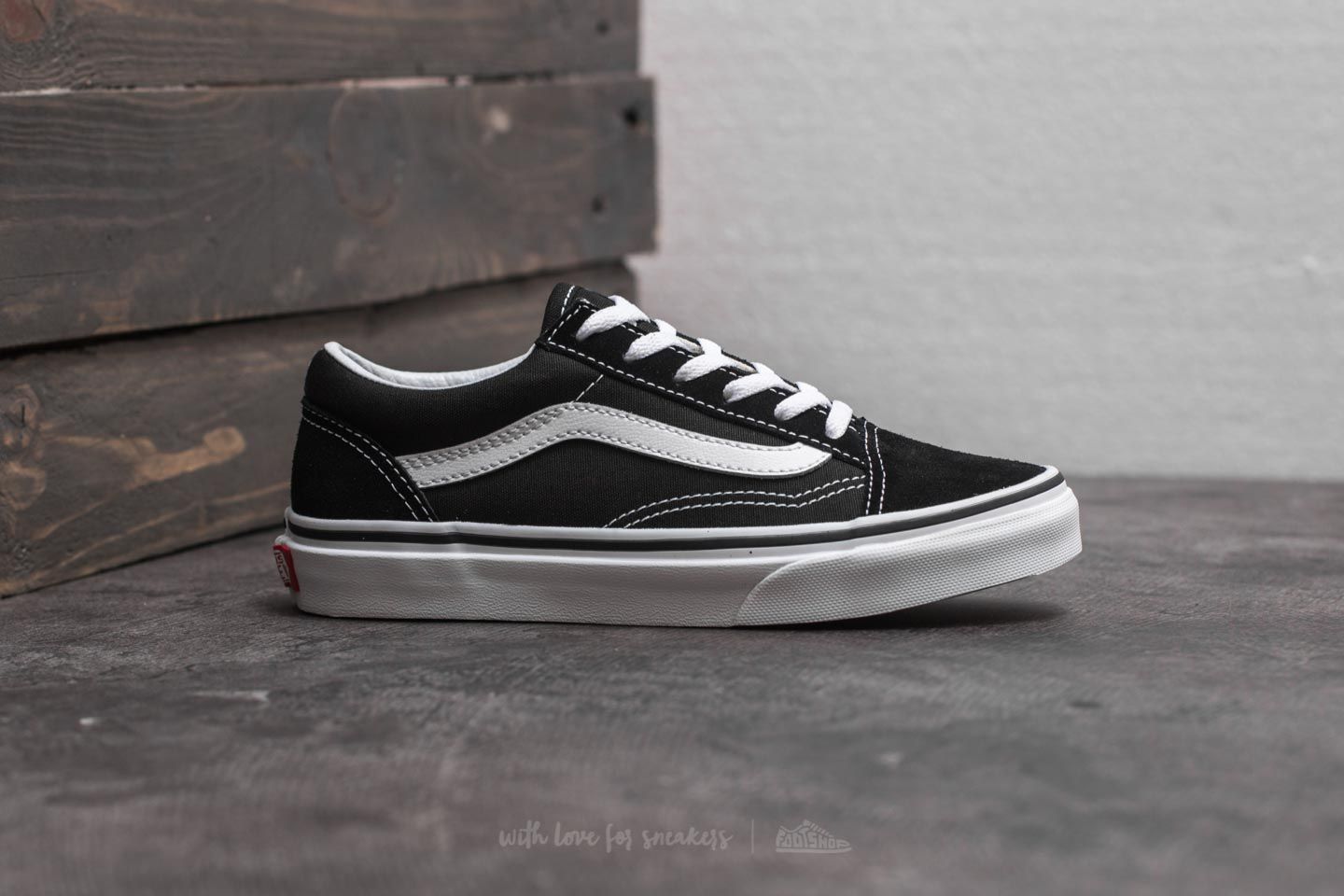 Sneaker und Schuhe für Kinder Vans Old Skool Black/ True White