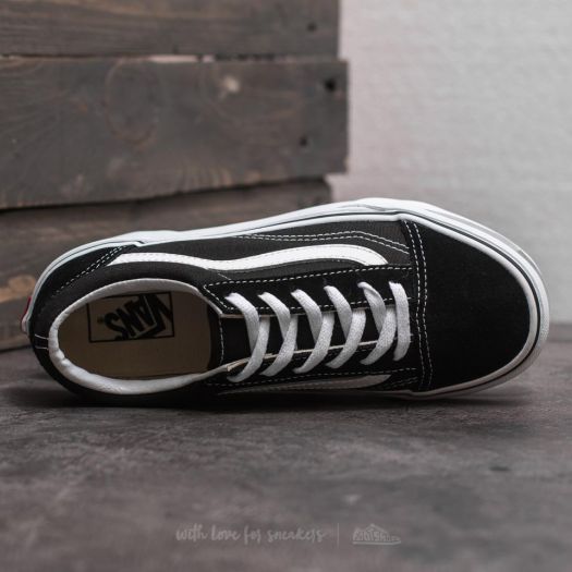 Kids sneakers and shoes Vans Old Skool Black True White Footshop