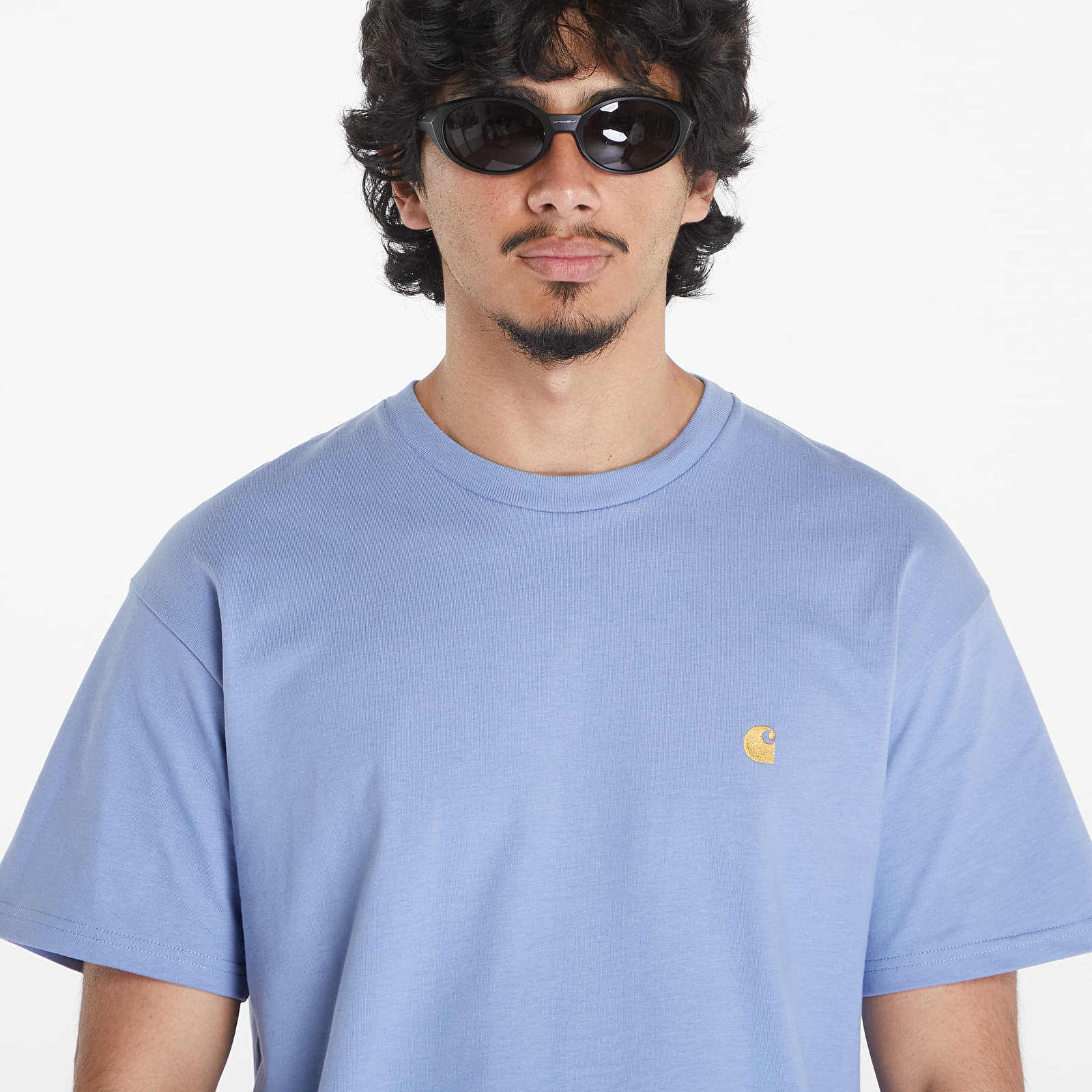 Tricouri  Carhartt WIP S/S Chase T-Shirt UNISEX Charm Blue/ Gold