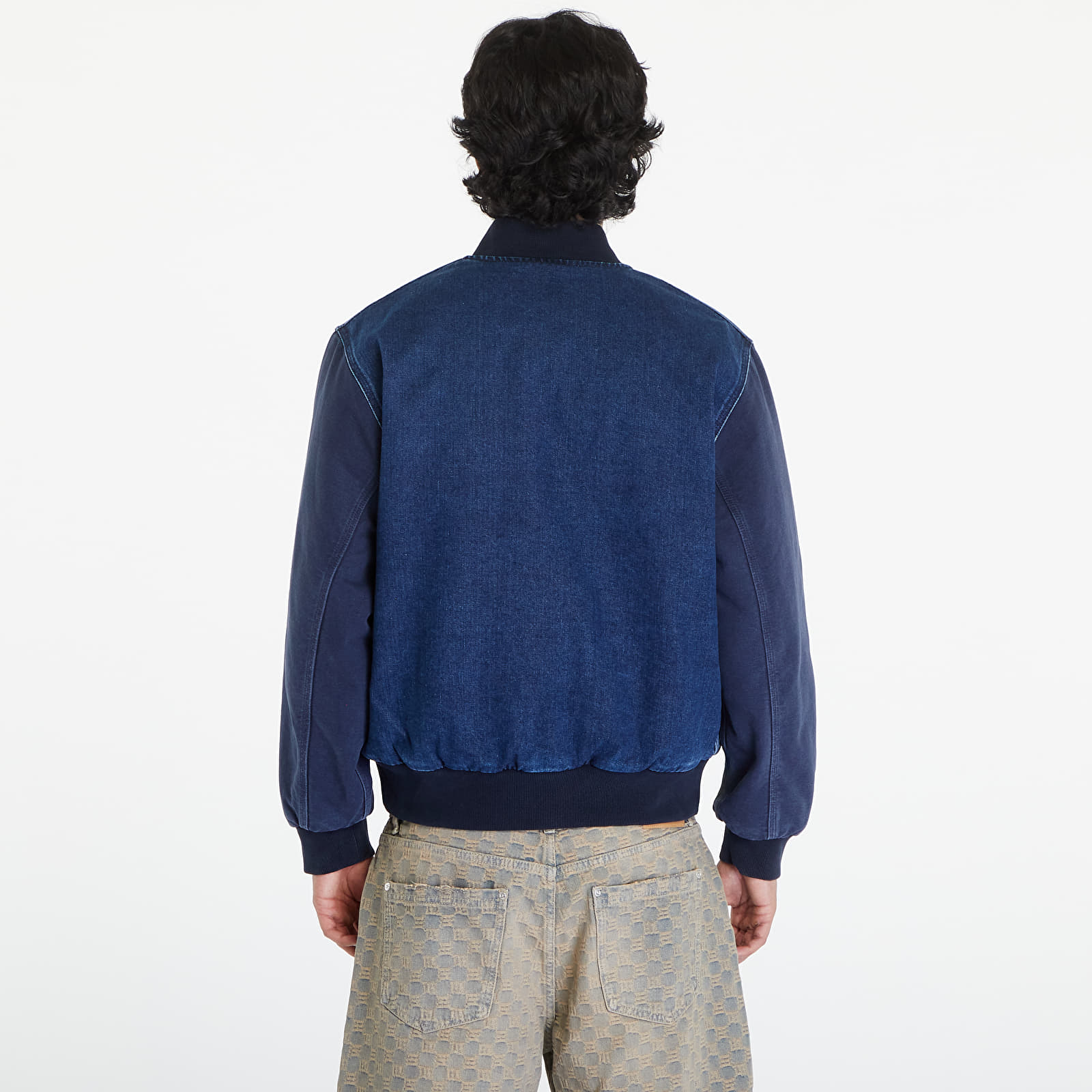 Bomberjoped Carhartt WIP Paxon Bomber UNISEX Blue/ Dark Navy/ Stone Washed