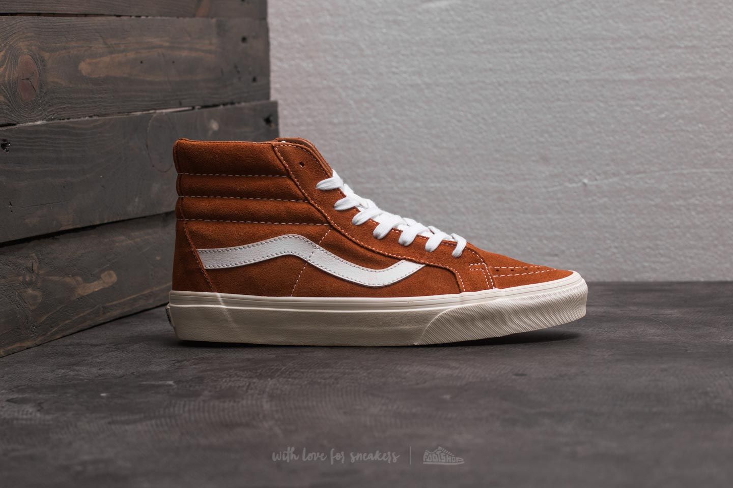 Herren Sneaker und Schuhe Vans SK8-Hi Reissue (Retro Sport) Glazed Ginger