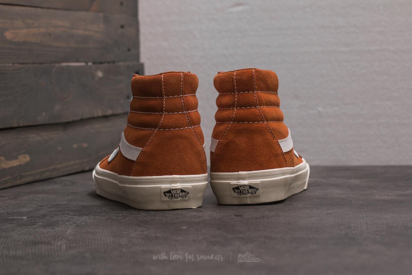 Herren Sneaker und Schuhe Vans SK8-Hi Reissue (Retro Sport) Glazed Ginger