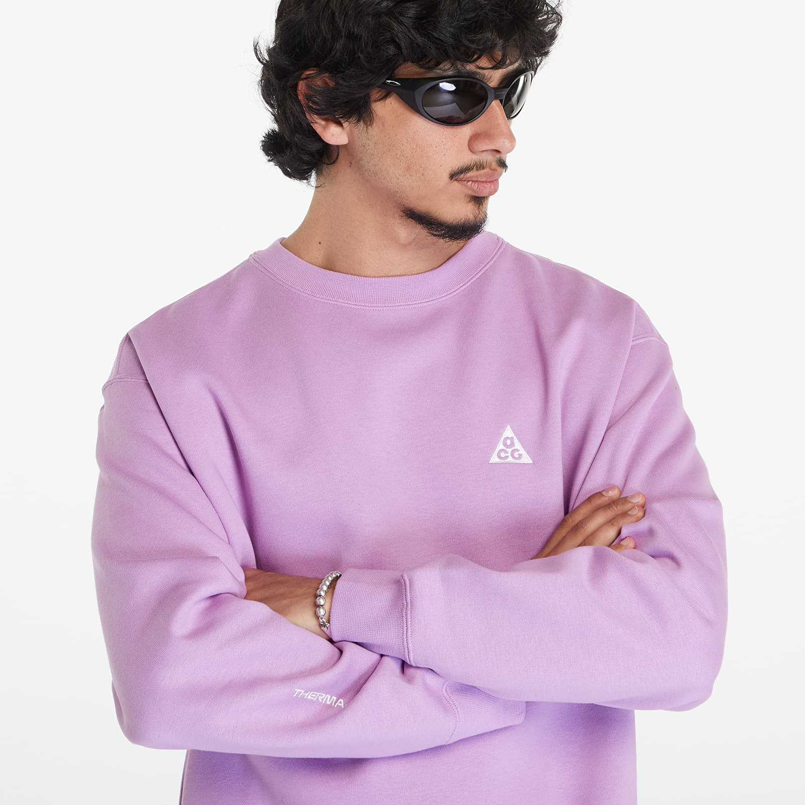 Hoodies and sweatshirts  Nike ACG Therma-FIT Fleece Crew Rush Fuchsia/ Summit White