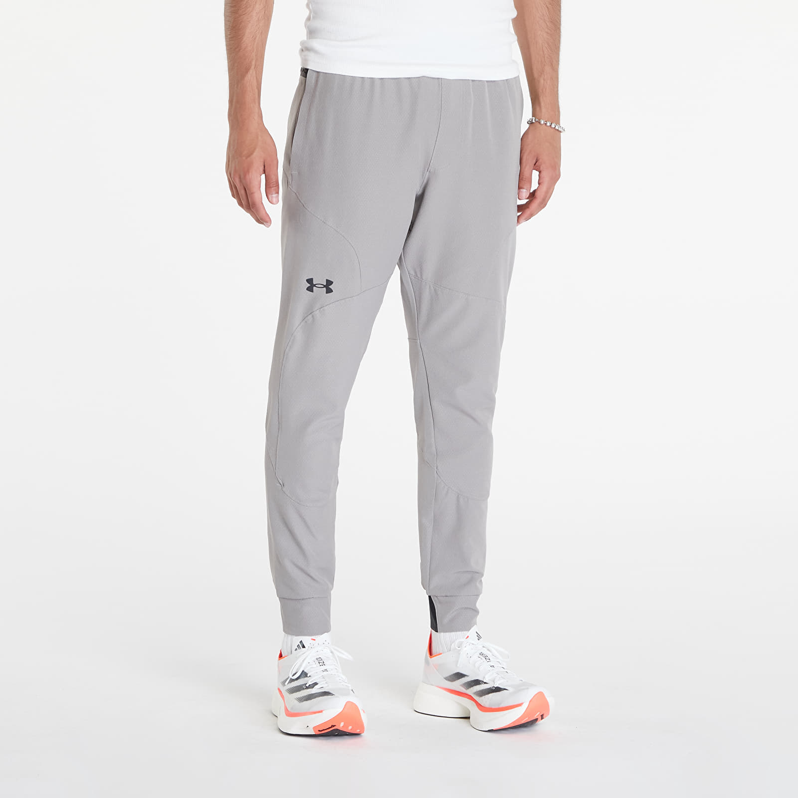 Tepláky Under Armour Unstoppable Texture Jogger Pewter/ Black