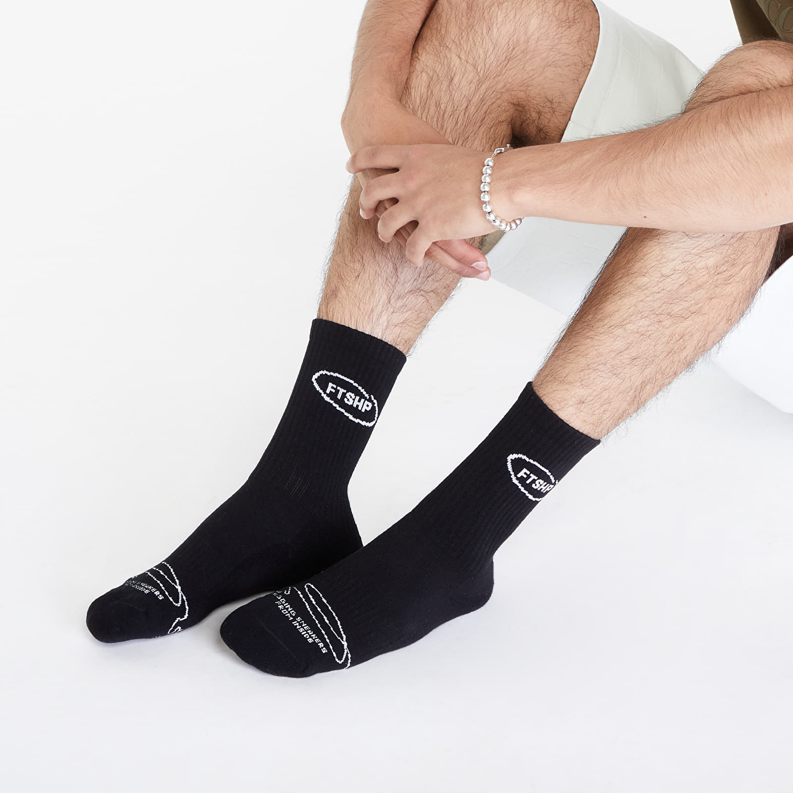 Socks Footshop Basic Crew Socks 1-Pack Black