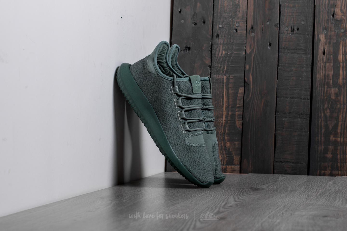 Men's shoes adidas Tubular Shadow Trace Green/ Trace Green/ Tactile Yellow