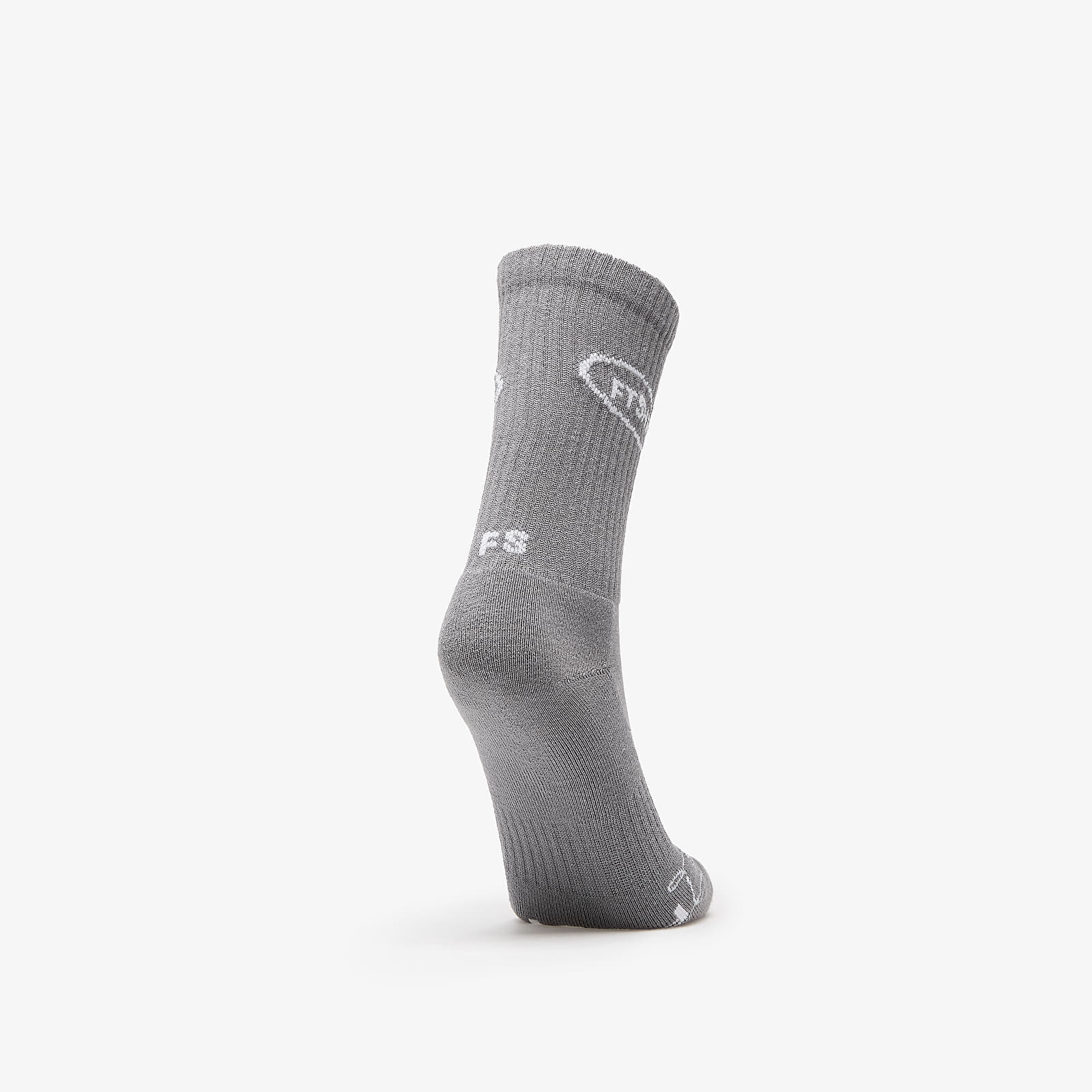 Socken Footshop Basic Crew Socks 3-Pack Grey