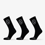 Footshop High Crew Socks 3-Pack Black