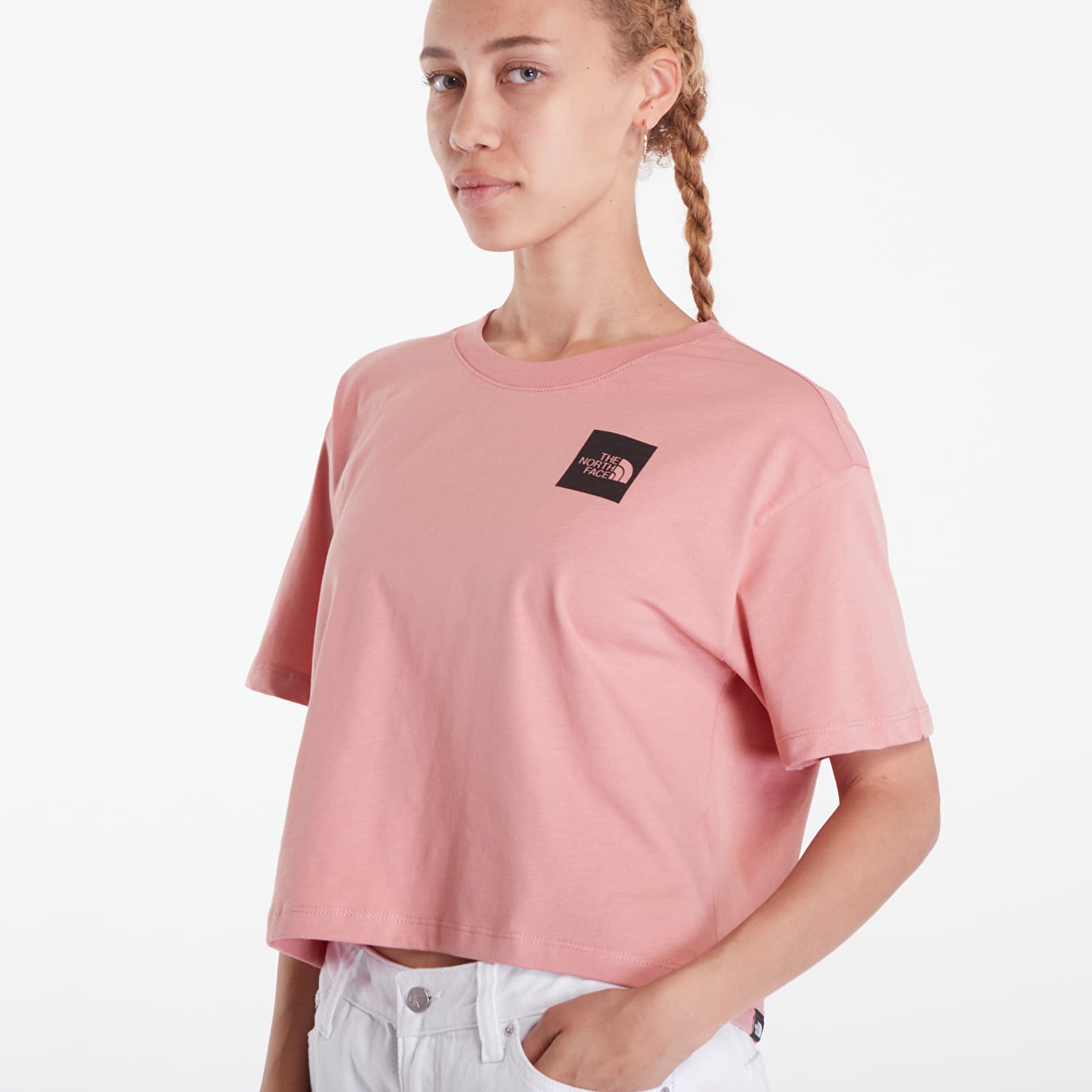 Topuri The North Face W Cropped Fine Tee Pink