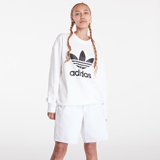 Women's trefoil crew sweatshirt discount