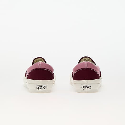 Men s shoes Vans LX Slip On Reissue 98 LX Bmx Maroon Pink Footshop