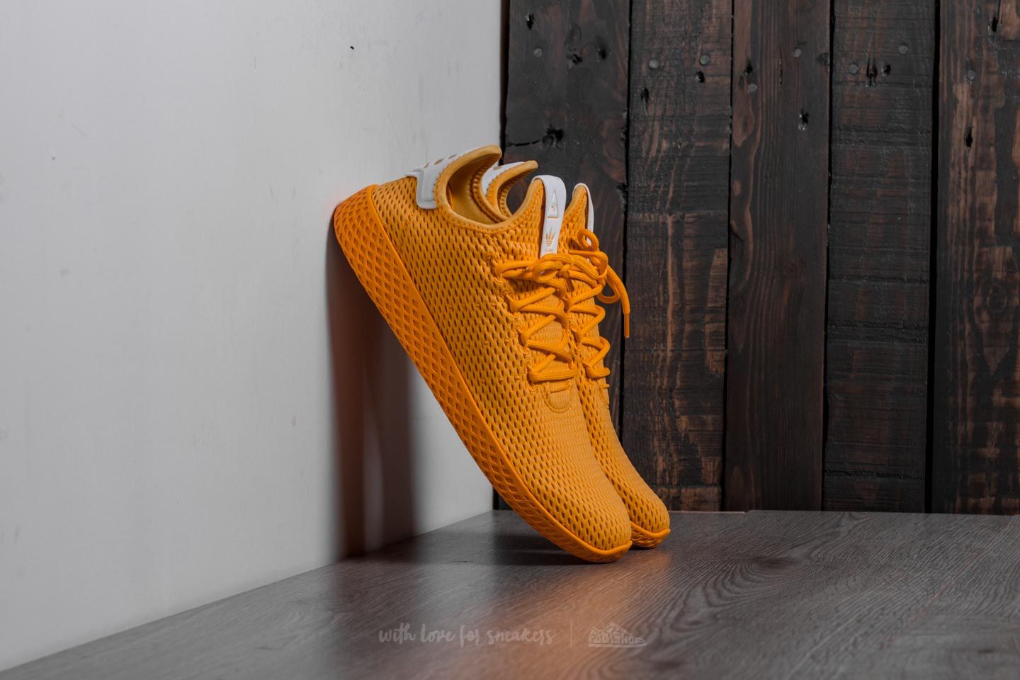 Men s shoes adidas Pharrell Williams Tennis Hu Collegiate Gold Collegiate Gold Ftw White Footshop