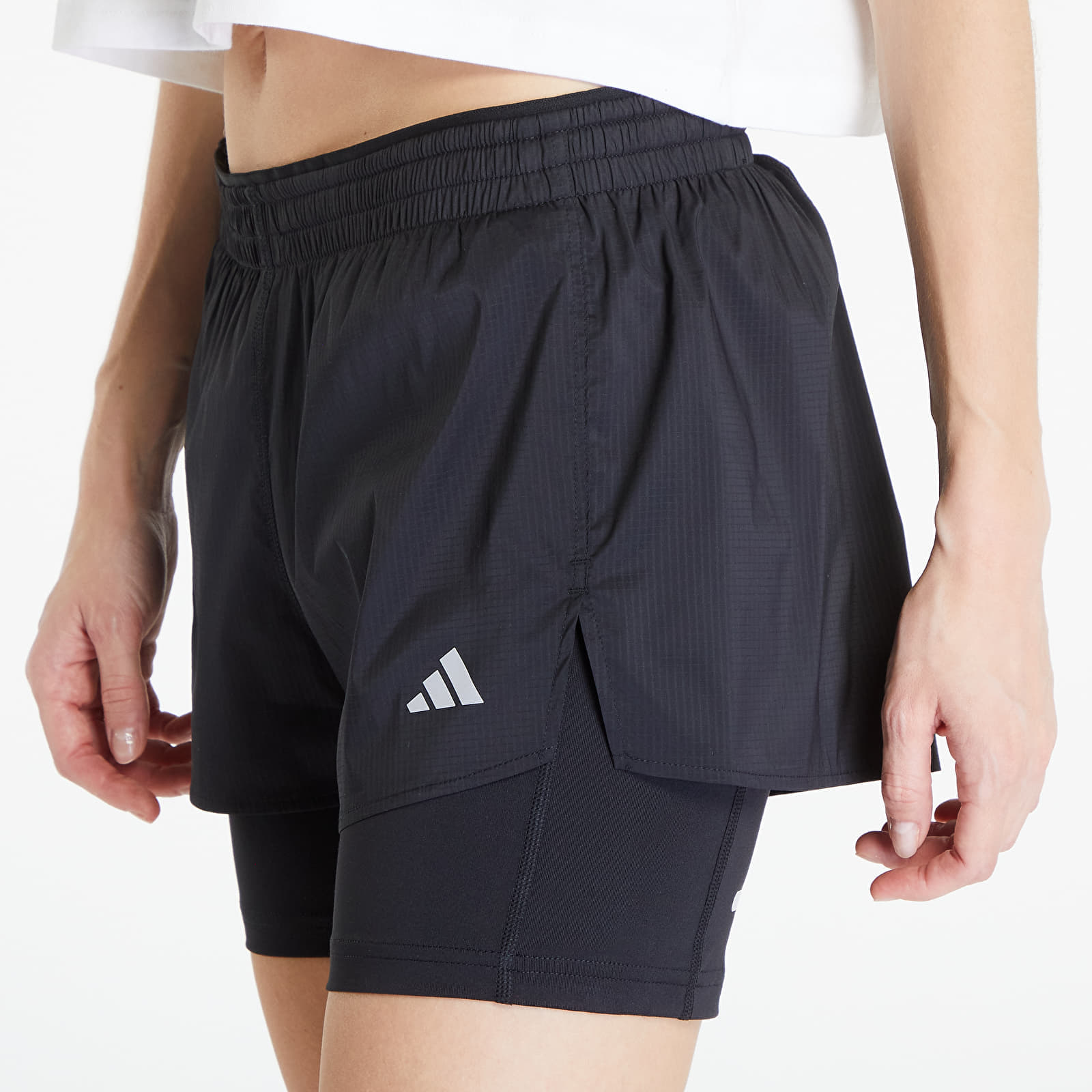 Pantaloni scurți adidas Ultimate Two-In-One Shorts Black - 1 | YEO