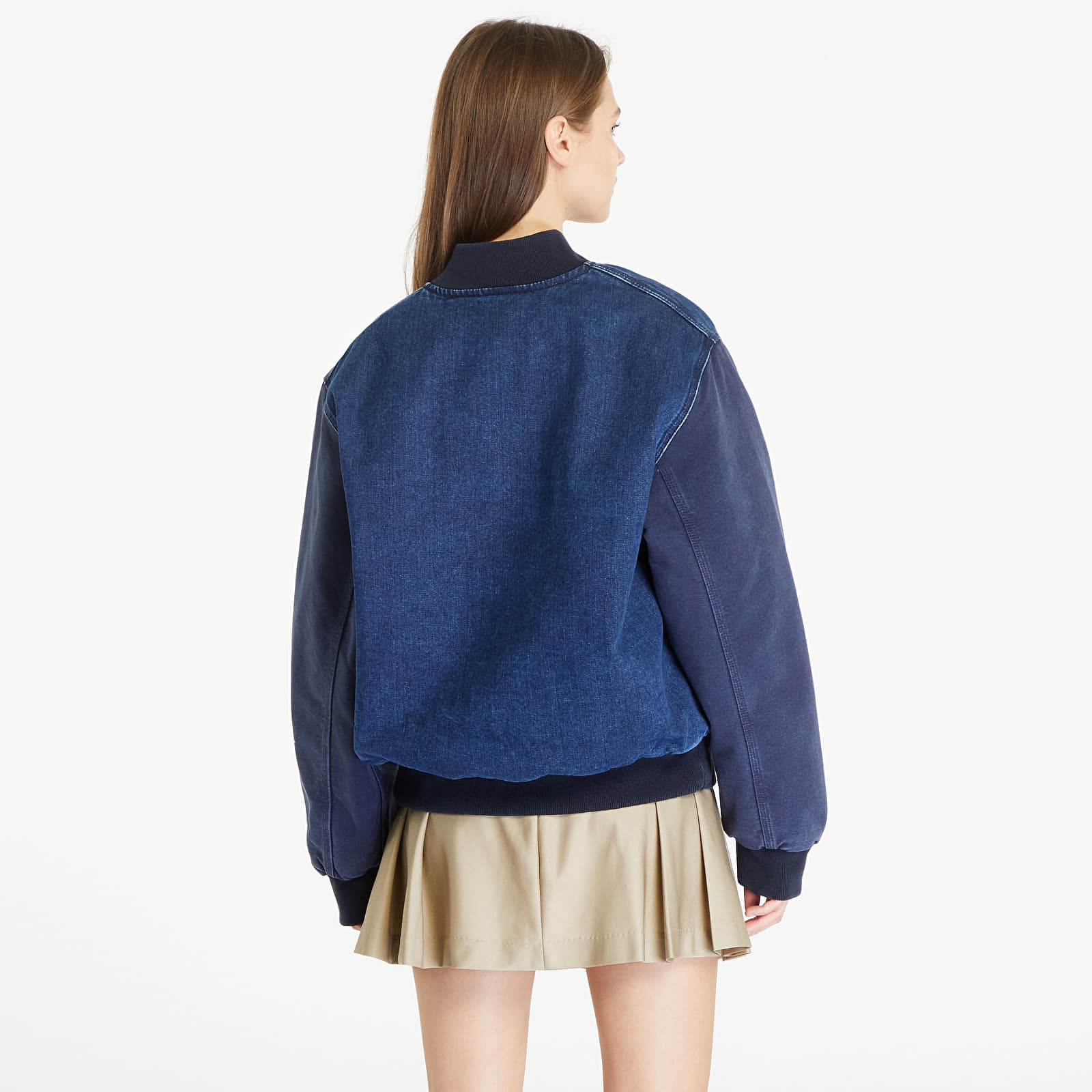 Bomberjoped Carhartt WIP Paxon Bomber UNISEX Blue/ Dark Navy/ Stone Washed