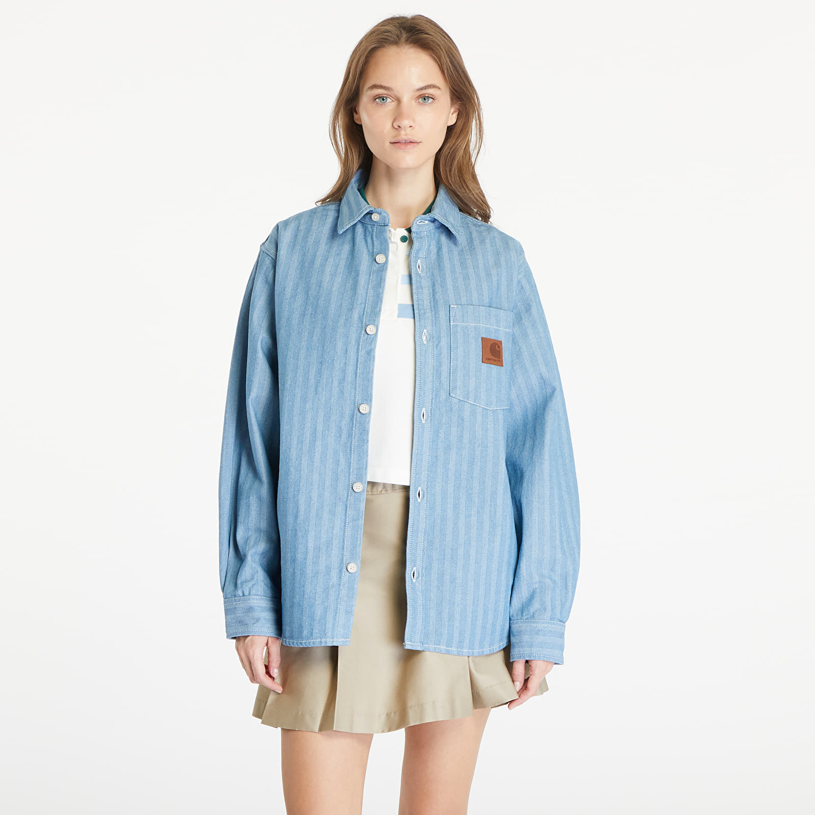 Overshirt Carhartt WIP Menard Shirt Jacket UNISEX Blue Rinsed
