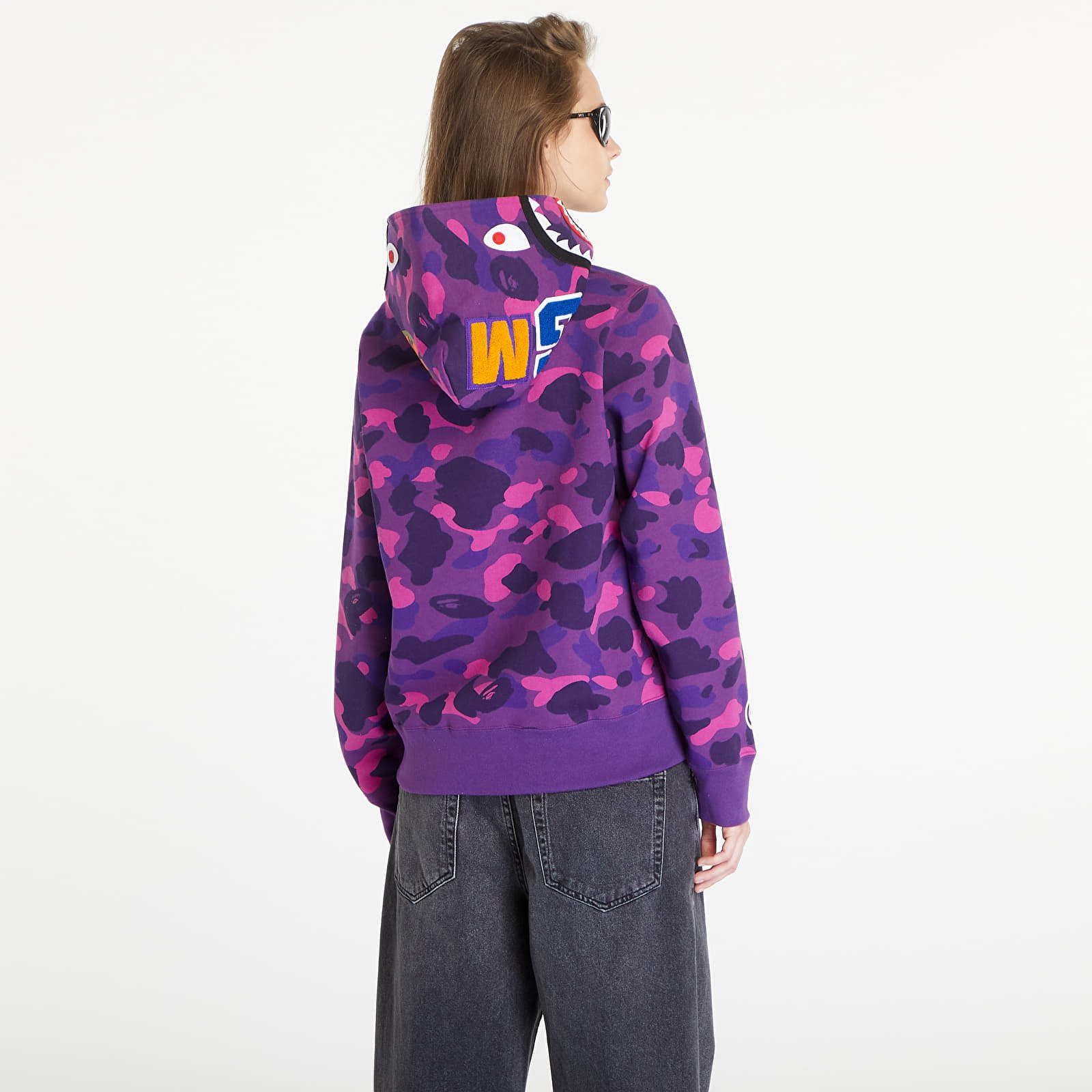 A bathing ape purple camo hoodie new arrivals