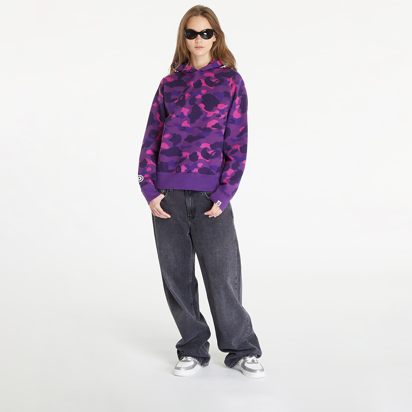 Hoodies and sweatshirts  A BATHING APE Color Camo Shark Pullover Hoodie Purple