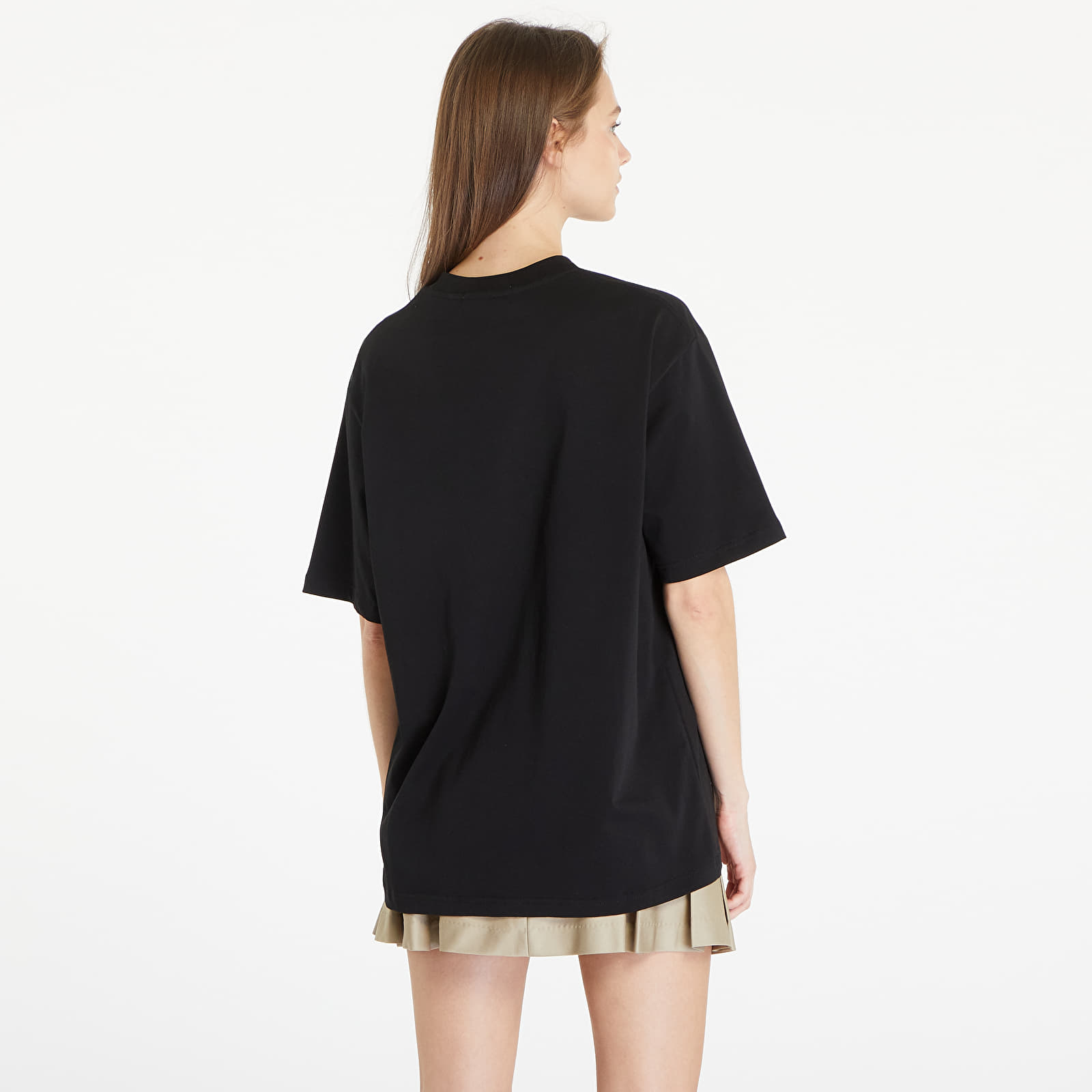 Trička A BATHING APE Rhinestone College Relaxed Fit Tee Black