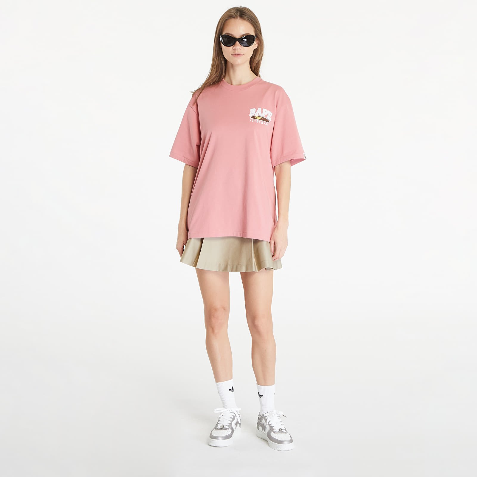 T-shirts A BATHING APE Hand Draw Bape Relaxed Fit Tee Pink