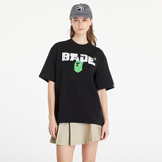 T shirts A BATHING APE Bape Army Relaxed Fit Tee Black Footshop