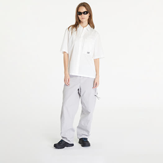 Hemden C.P. Company Short Sleeve Shirt Gauze White | Footshop