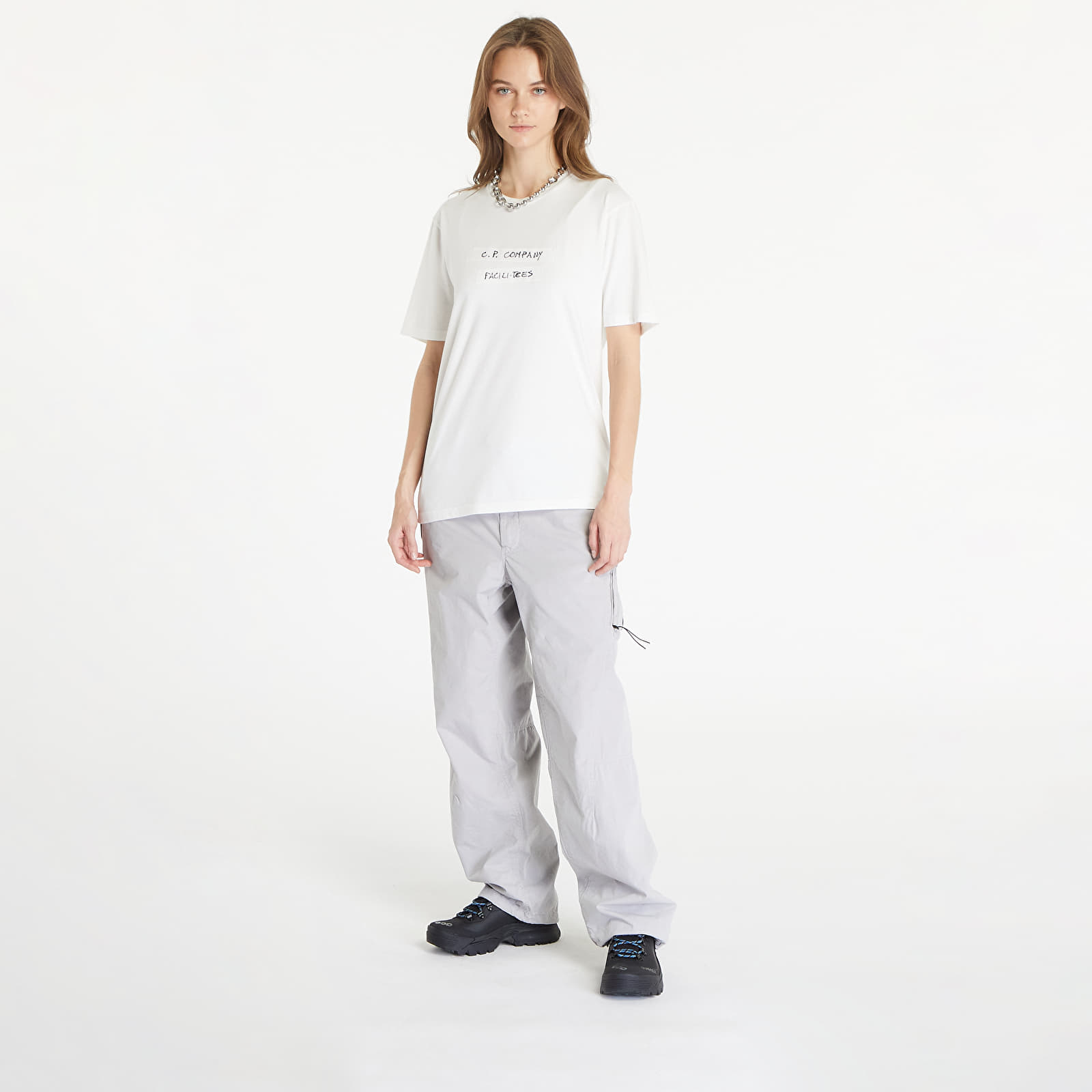Trička C.P. Company Short Sleeve T-Shirt  Gauze White