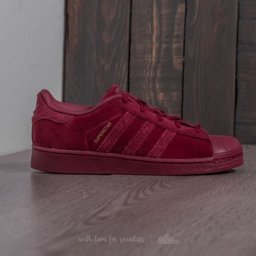 Adidas originals superstar burgundy cheap