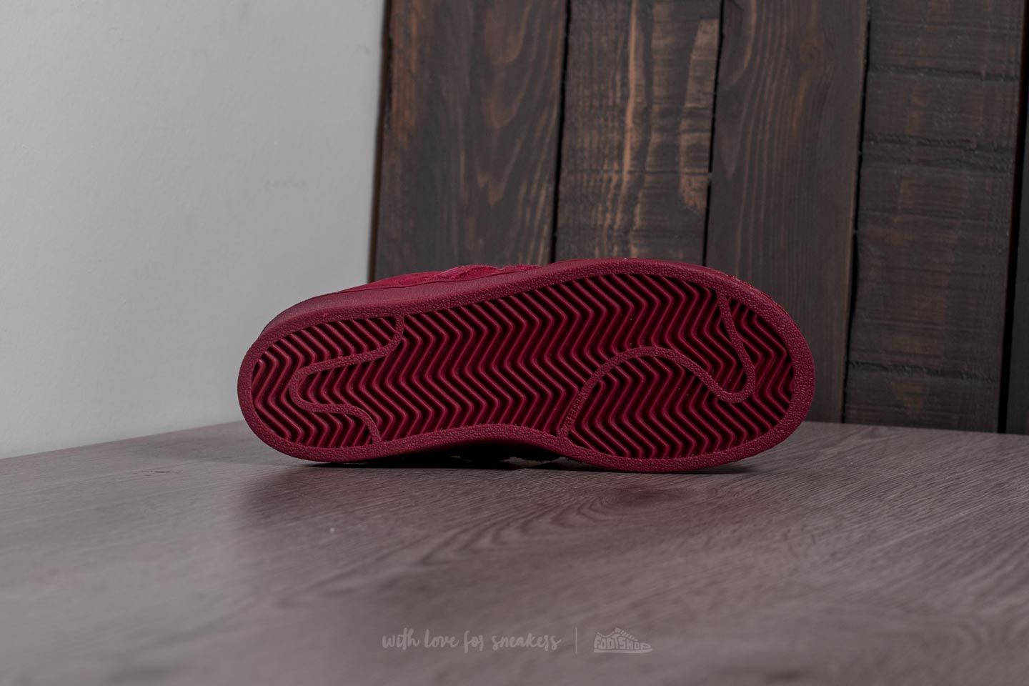 Gyerek sneakerek and cipők adidas Superstar C Burgundy/ Burgundy/ Burgundy