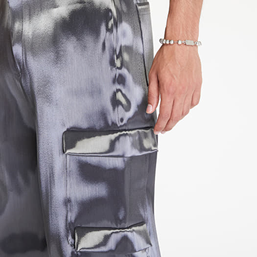 Pants HELIOT EMIL Liquid Metal Cargo Pants Metalic