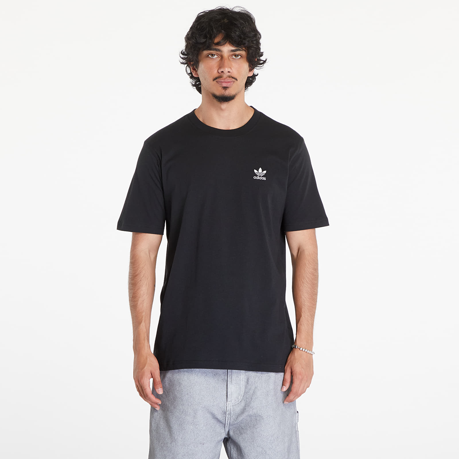 Pólók adidas Trefoil Essentials Tee Black