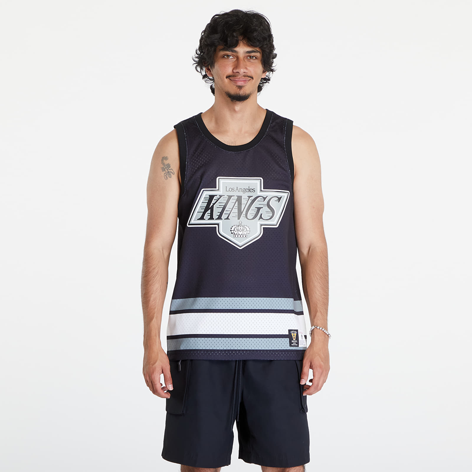Koszulki na ramiączkach Mitchell & Ness NHL Jersey Logo Tank Vintage Logo Los Angeles Kings Black