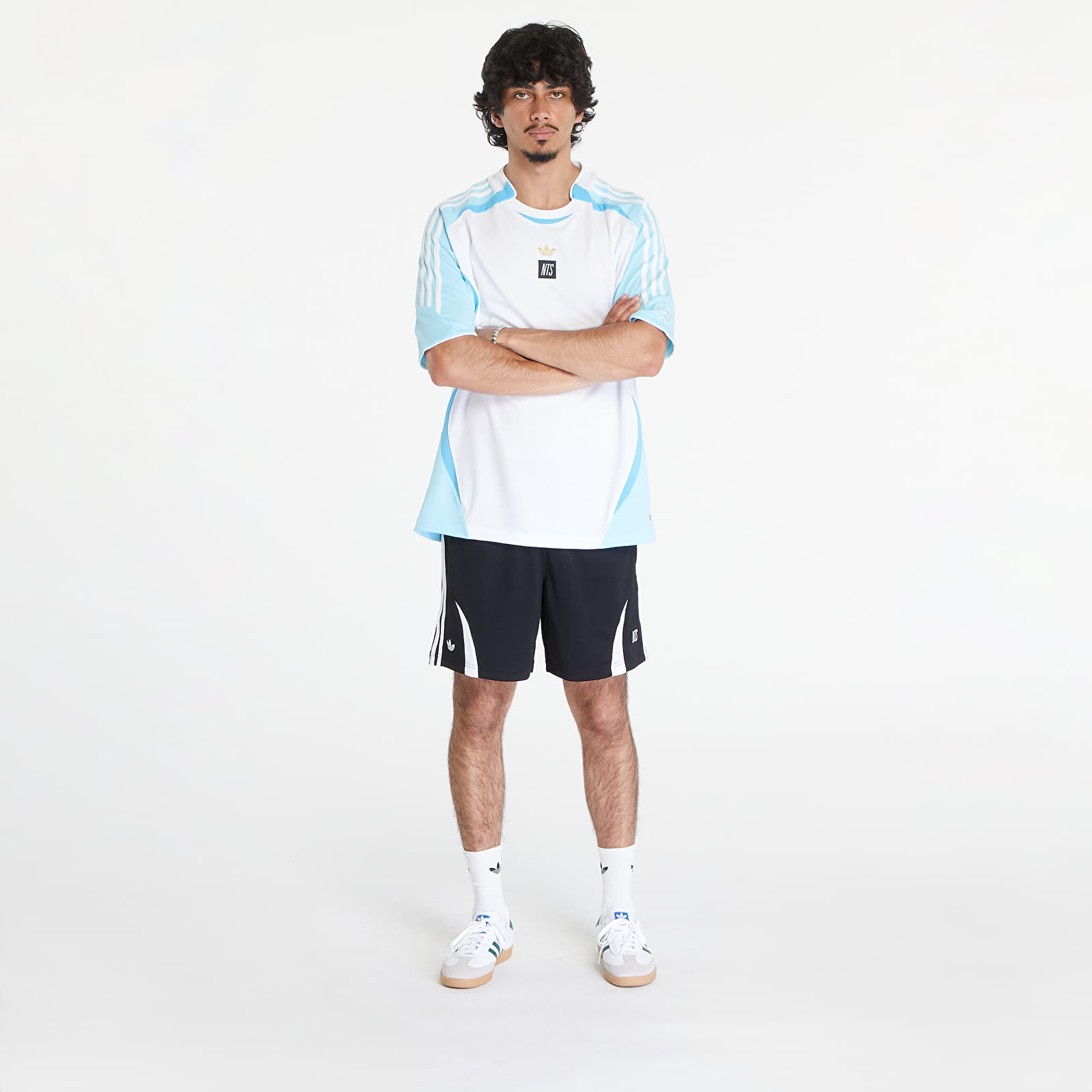 Pólók adidas x NTS Radio Jersey Bliss blue