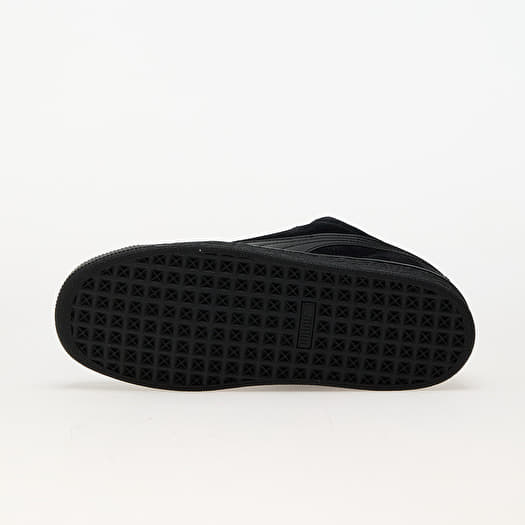 Black suede puma sneakers clearance