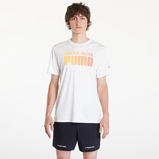 PUMA Run Favorties Forever Faster Tee M White