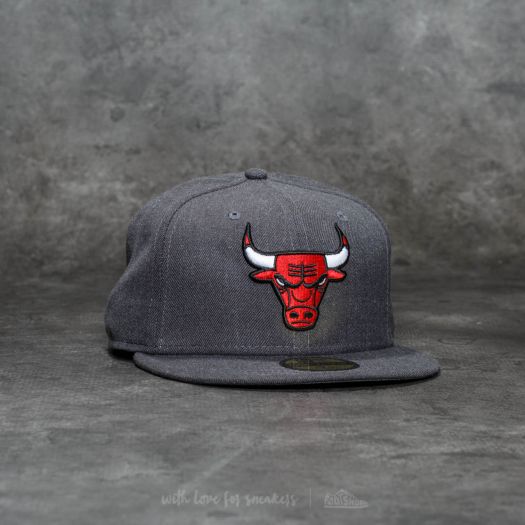Caps New Era 59Fifty NBA Heather Fitted Chicago Bulls Cap Grey Footshop
