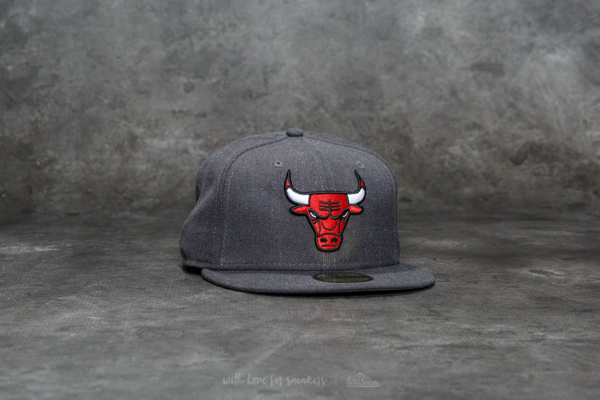 Caps New Era 59Fifty NBA Heather Fitted Chicago Bulls Cap Grey