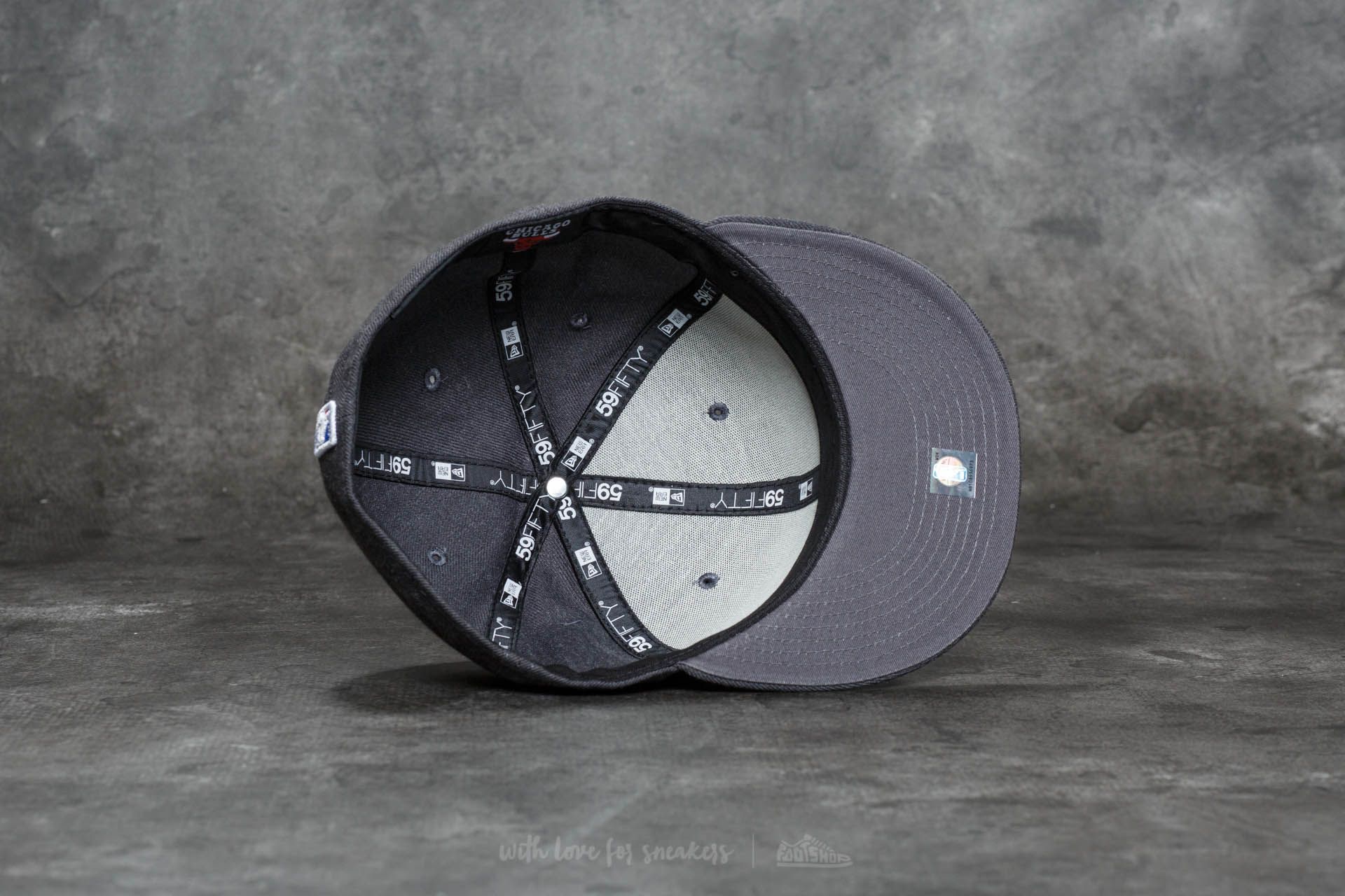 Caps New Era 59Fifty NBA Heather Fitted Chicago Bulls Cap Grey