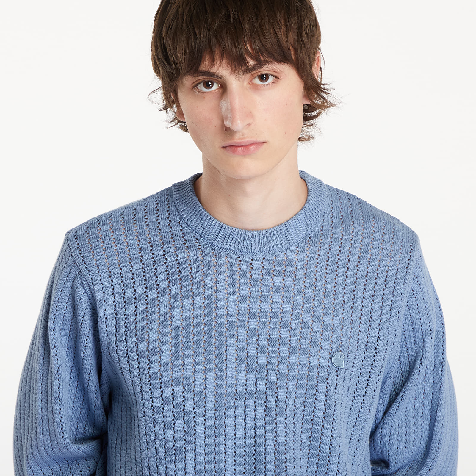 Pulóverek Carhartt WIP Calen Sweater UNISEX Misty Sky