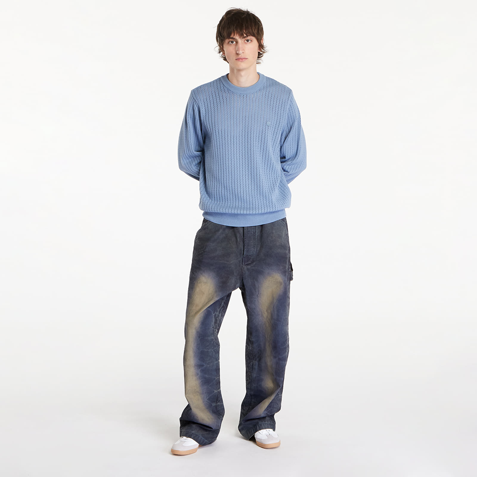 Pulóverek Carhartt WIP Calen Sweater UNISEX Misty Sky