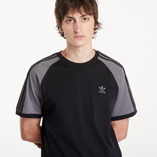 Grey adidas with black stripes store