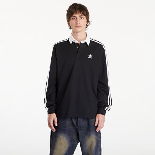 Póló adidas Adicolor Rugby Polo Shirt Black
