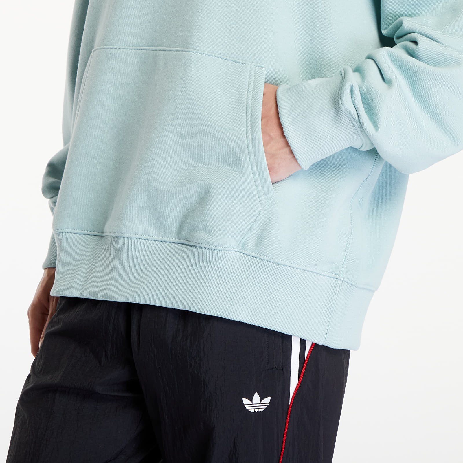 Mikiny adidas Premium Essentials Hoodie Hazy Green