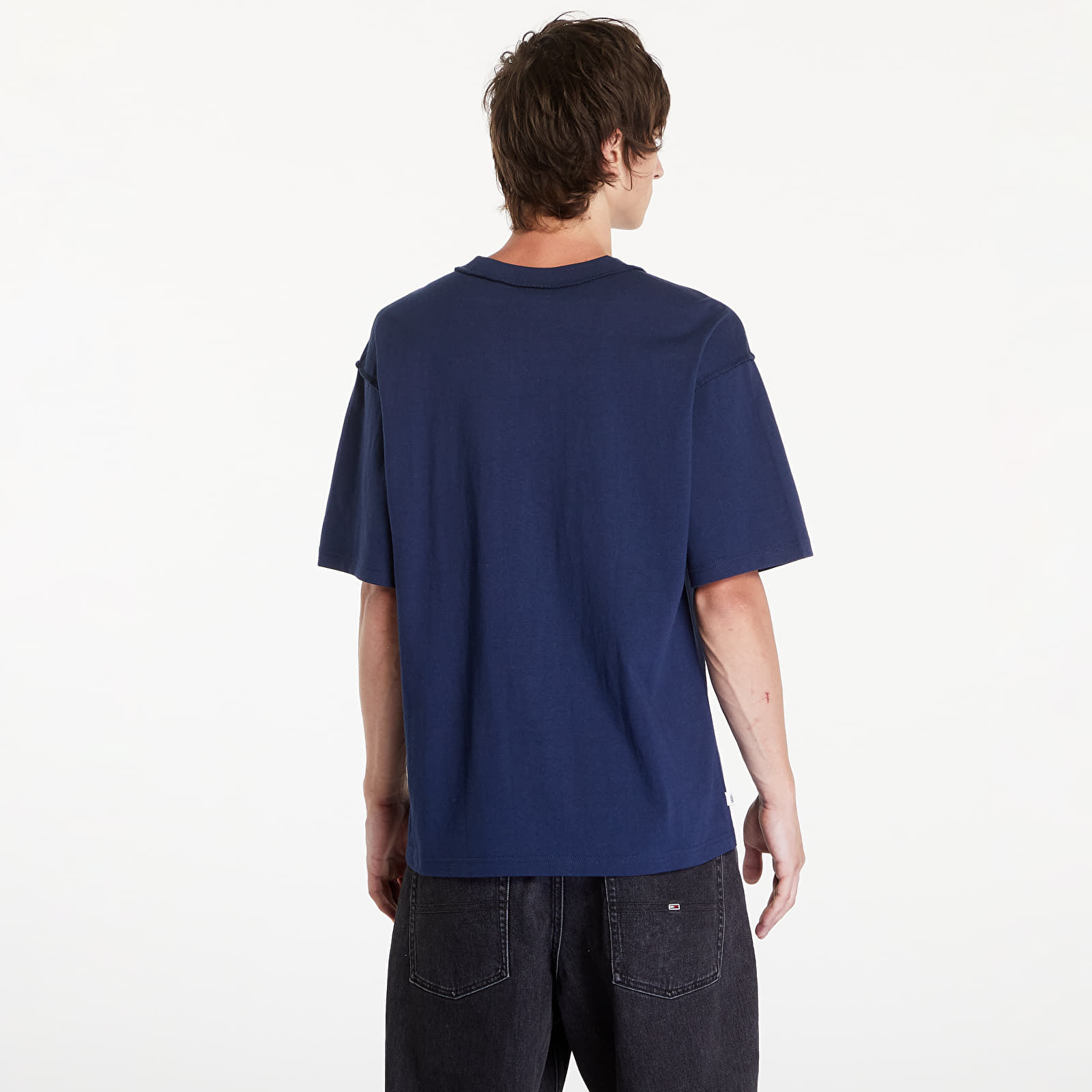 Trička Vans LX Premium Short Sleeve T-Shirt Dress Blues
