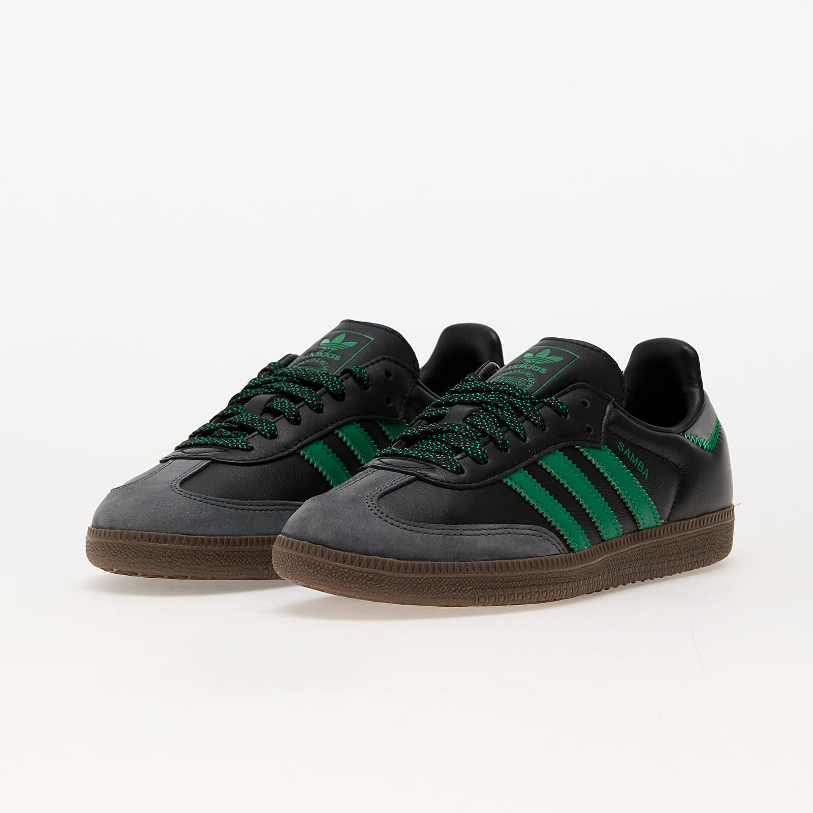 Frauen adidas Samba Og W Core Black/ Green/ Grey Six