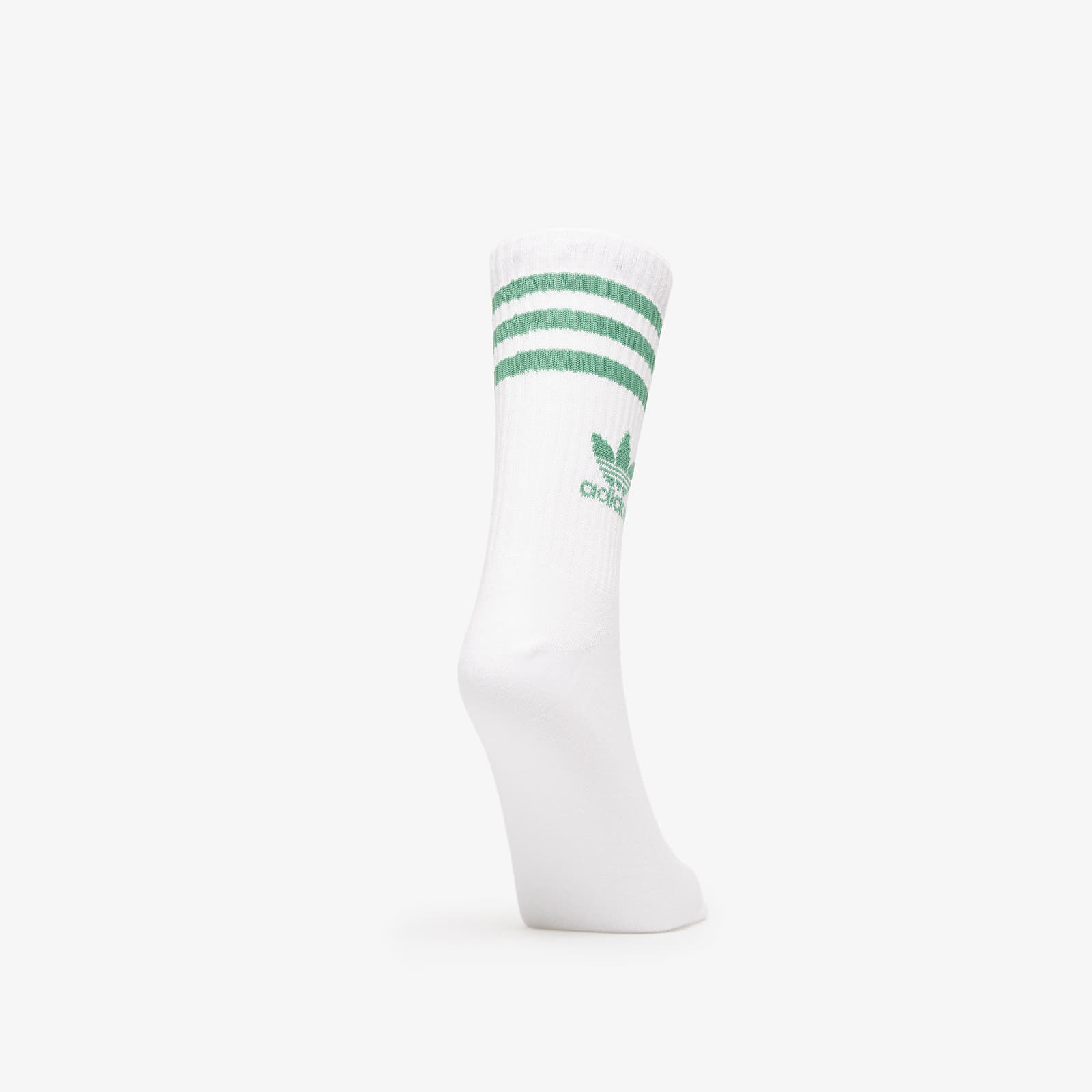 Skarpetki adidas Mid Cut Crew Sock 3-Pack White/ Preloved Green/ Mgh Solid Grey