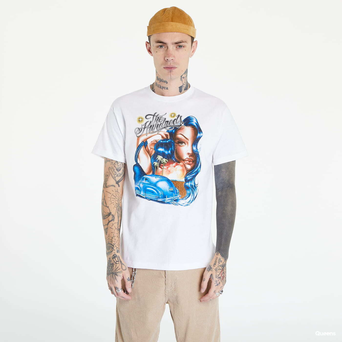 Men's T-shirts The Hundreds Beach Bomba T-Shirt White