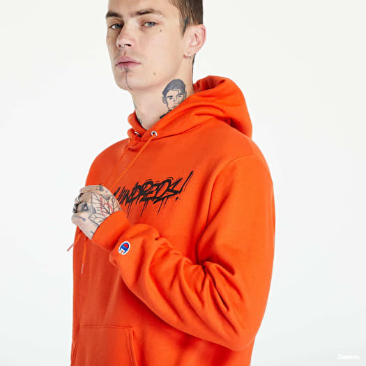 Men's hoodies The Hundreds Tag Pullover Orange Footshop