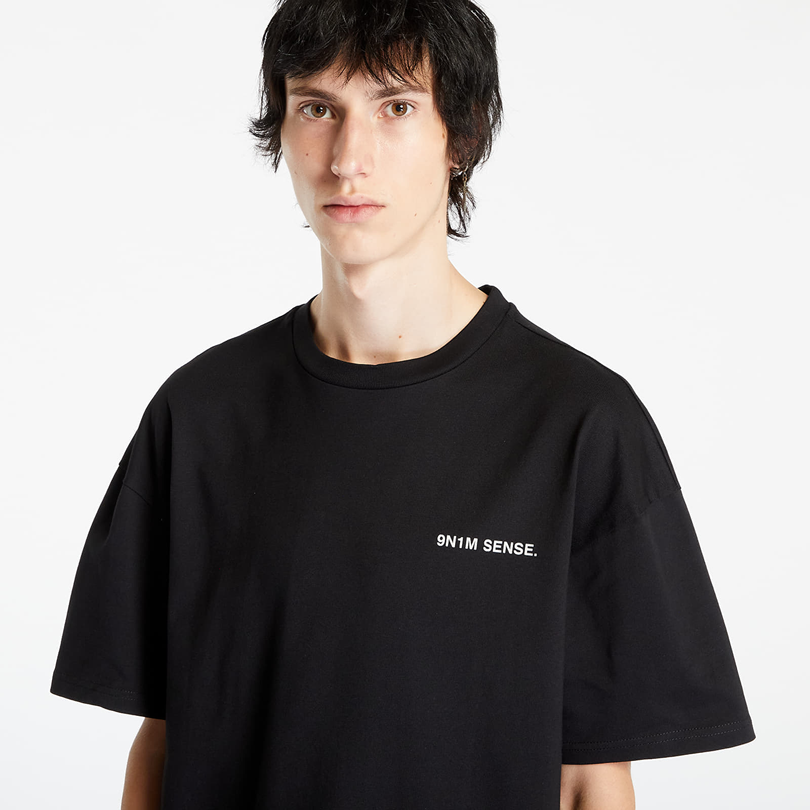 Pánská trička 9N1M SENSE. Sense Dont't Give Up Kid Tee Black
