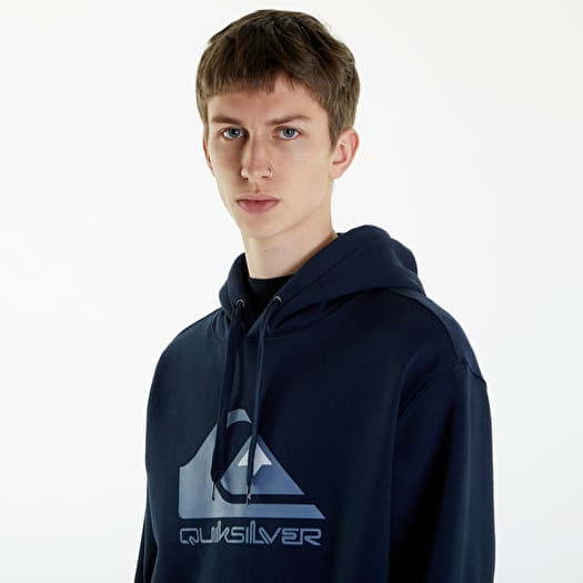 Men s hoodies Quiksilver Big Logo Hoodie Dark Navy Footshop
