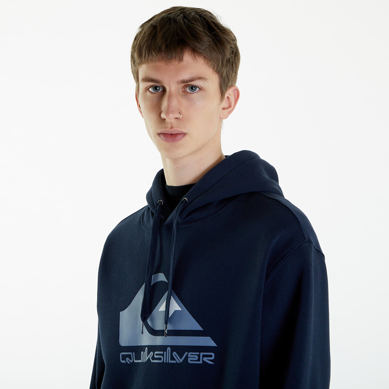 Hanorace pentru bărbați Quiksilver Big Logo Hoodie Dark Navy